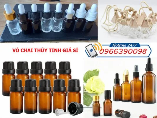 vỏ chai tinh dầu bằng thủy tinh