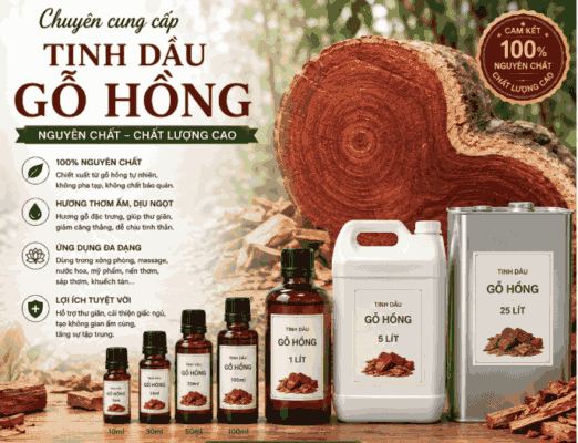 Sỉ tinh dầu gỗ hồng
