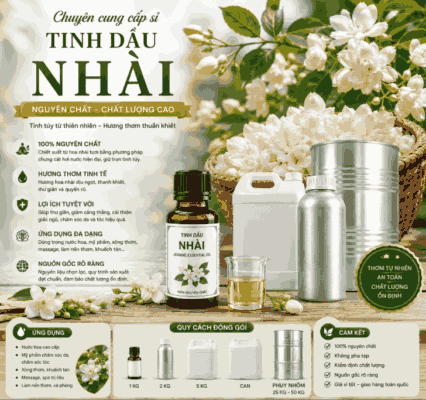Sỉ Tinh dầu nhài nguyên chất – Jasmine essential oil