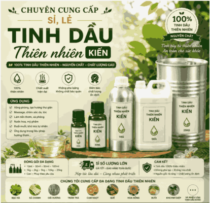 Sỉ tinh dầu thiên nhiên kiện