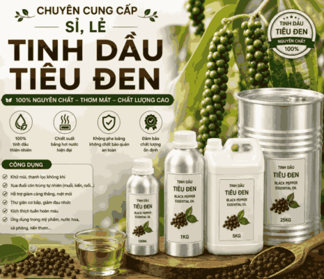 Sỉ tinh dầu tiêu đen