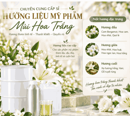 Hương liệu nước hoa mùi hoa trắng