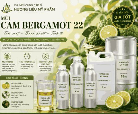 Hương nước hoa mùi Cam Bergamot
