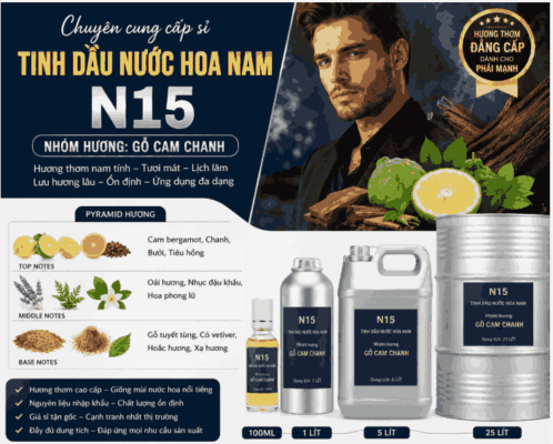 Tinh dầu nước hoa nam N15