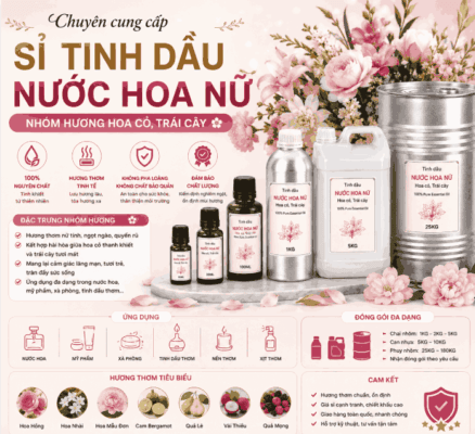 Tinh dầu nước hoa nữ sỉ