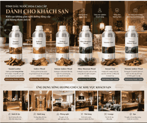 Tinh dầu cho khách sạn